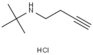 (but-3-yn-1-yl)(tert-butyl)amine hydrochloride 구조식 이미지