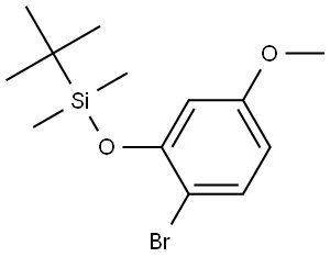 (2-bromo-5-methoxyphenoxy)(tert-butyl)dimethylsilane Structure