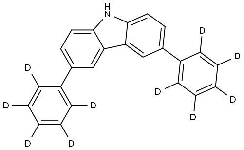 3,6-bis(phenyl-d5)-9H-carbazole Structure