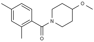 (2,4-Dimethylphenyl)(4-methoxy-1-piperidinyl)methanone Structure