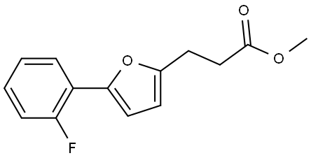 methyl 3-(5-(2-fluorophenyl)furan-2-yl)propanoate Structure