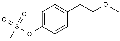 Phenol, 4-(2-methoxyethyl)-, 1-methanesulfonate Structure