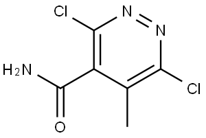 3,6-dichloro-5-methylpyridazine-4-carboxamide 구조식 이미지