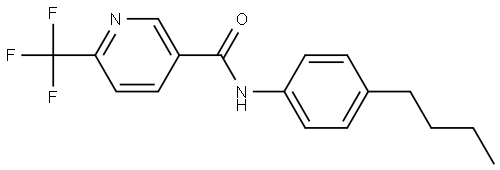 N-(4-Butylphenyl)-6-(trifluoromethyl)-3-pyridinecarboxamide Structure