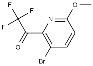 1-(3-Bromo-6-methoxypyridin-2-yl)-2,2,2-trifluoroethanone Structure