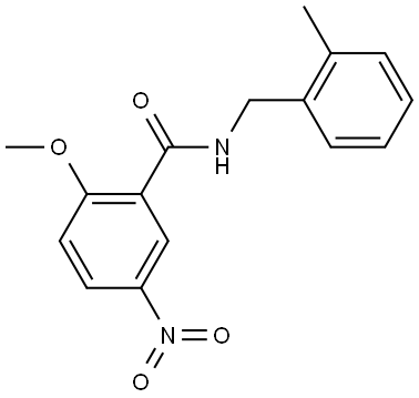 2-methoxy-N-(2-methylbenzyl)-5-nitrobenzamide Structure