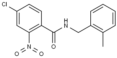 4-chloro-N-(2-methylbenzyl)-2-nitrobenzamide Structure