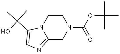 tert-butyl 3-(2-hydroxypropan-2-yl)-5H,6H,7H,8H-imidazo[1,2-a]pyrazine-7-carboxylate Structure