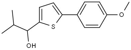 5-(4-Methoxyphenyl)-α-(1-methylethyl)-2-thiophenemethanol Structure