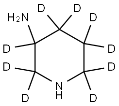 piperidin-2,2,3,4,4,5,5,6,6-d9-3-amine Structure