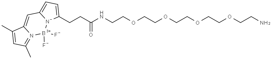 BDP FL-PEG4-amine TFA salt 구조식 이미지