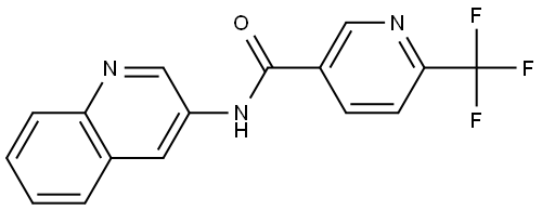 N-3-Quinolinyl-6-(trifluoromethyl)-3-pyridinecarboxamide Structure