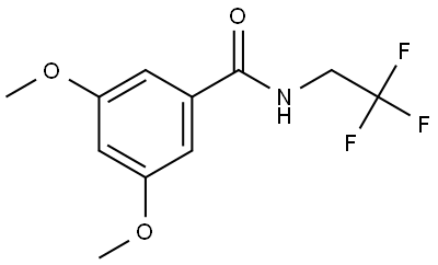 3,5-Dimethoxy-N-(2,2,2-trifluoroethyl)benzamide Structure