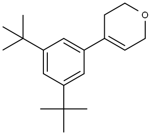 4-[3,5-Bis(1,1-dimethylethyl)phenyl]-3,6-dihydro-2H-pyran Structure