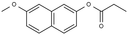 2-Naphthalenol, 7-methoxy-, 2-propanoate Structure