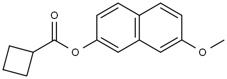 7-Methoxy-2-naphthalenyl cyclobutanecarboxylate Structure