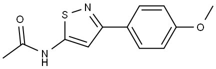 Acetamide, N-[3-(4-methoxyphenyl)-5-isothiazolyl]- Structure