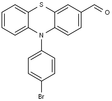 10H-Phenothiazine-3-carboxaldehyde, 10-(4-bromophenyl)- Structure