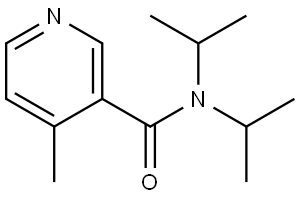 4-Methyl-N,N-bis(1-methylethyl)-3-pyridinecarboxamide Structure