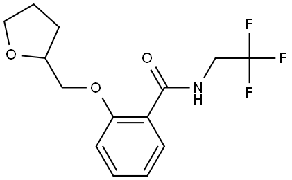 2-[(Tetrahydro-2-furanyl)methoxy]-N-(2,2,2-trifluoroethyl)benzamide Structure