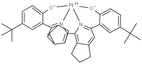 C36H38N2O2Pt Structure