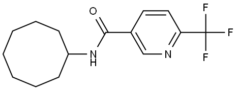 N-Cyclooctyl-6-(trifluoromethyl)-3-pyridinecarboxamide Structure