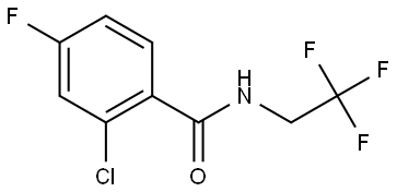 2-Chloro-4-fluoro-N-(2,2,2-trifluoroethyl)benzamide Structure