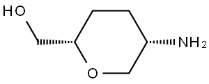 D-threo-Hexitol, 2-amino-1,5-anhydro-2,3,4-trideoxy- Structure