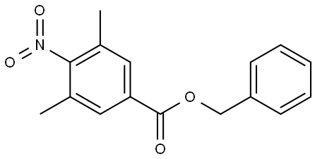 benzyl 3,5-dimethyl-4-nitrobenzoate Structure