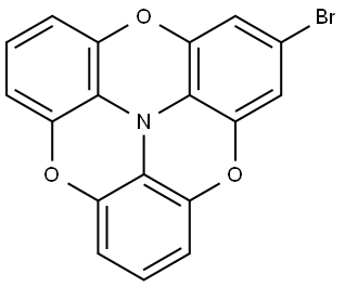 4,8,12-Trioxa-12c-azadibenzo[cd,mn]pyrene, 2-bromo- Structure