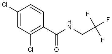 2,4-Dichloro-N-(2,2,2-trifluoroethyl)benzamide Structure