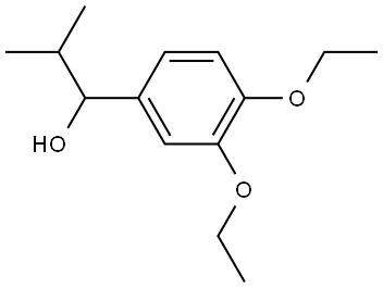 1-(3,4-diethoxyphenyl)-2-methylpropan-1-ol Structure