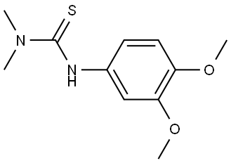 N'-(3,4-Dimethoxyphenyl)-N,N-dimethylthiourea Structure