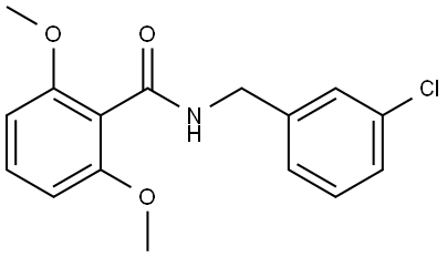 N-[(3-Chlorophenyl)methyl]-2,6-dimethoxybenzamide Structure