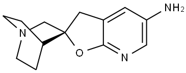 Spiro[1-azabicyclo[2.2.2]octane-3,2'(3'H)-furo[2,3-b]pyridin]-5'-amine, (2'R)- Structure