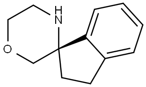 (S)-2,3-dihydrospiro[indene-1,3'-morpholine Structure