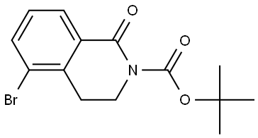 tert-butyl 5-bromo-1-oxo-3,4-dihydroisoquinoline-2(1H)-carboxylate Structure