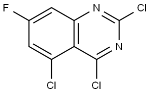 2,4,5-trichloro-7-fluoroquinazoline Structure