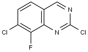 2,7-dichloro-8-fluoroquinazoline Structure