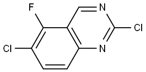 2,6-dichloro-5-fluoroquinazoline Structure