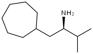 (R)-1-cycloheptyl-3-methylbutan-2-amine Structure