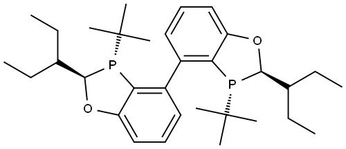 (2R,2'R,3R,3'R)-3,3'-di-tert-butyl-2,2'-di(pentan-3-yl)-2,2',3,3'-tetrahydro-4,4'-bibenzo[d][1,3]oxaphosphole Structure