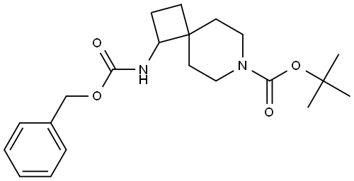 tert-butyl 1-(((benzyloxy)carbonyl)amino)-7-azaspiro[3.5]nonane-7-carboxylate Structure