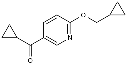 Cyclopropyl[6-(cyclopropylmethoxy)-3-pyridinyl]methanone Structure