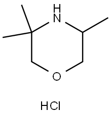 3,3,5-trimethylmorpholine hydrochloride Structure