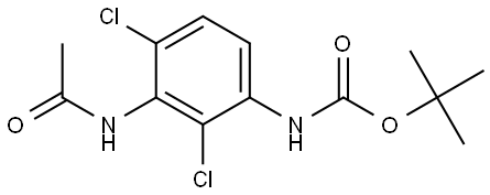 tert-butyl (3-acetamido-2,4-dichlorophenyl)carbamate Structure