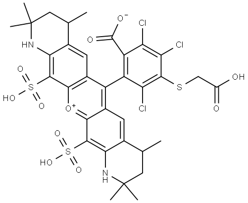 6-sulfo Rh(m3Cp)2-SAcOH.TEA Structure