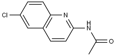 N-(6-Chloroquinolin-2-yl)acetamide Structure