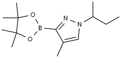 4-Methyl-1-(sec-butyl)-1H-pyrazole-3-boronic acid pinacol ester Structure