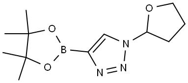 1-(OXOLAN-2-YL)-4-(TETRAMETHYL-1,3,2-DIOXABOROLAN-2-YL)-1H-1,2,3-TRIAZOLE Structure